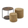 NicBex Round Linen Storage Ottoman Bench,Storage Ottoman with Combination Set Table and Drum Stool,Storage Bench for Living Room,Bedroom - 4 of 4