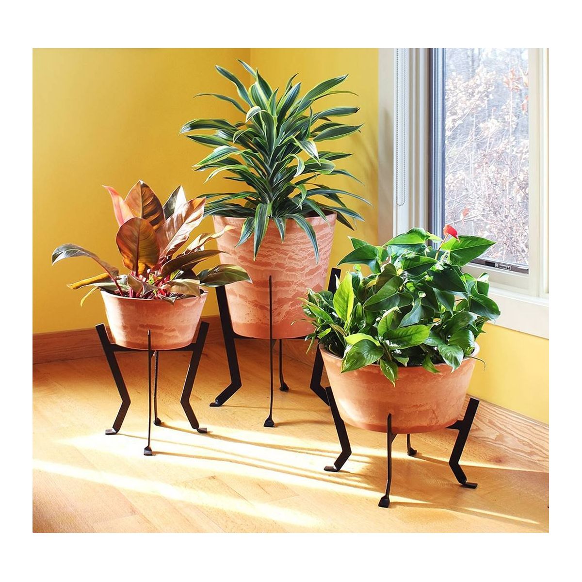 ACHLA Designs Polymer Wood & Stone Planter Pot Denise - thumbnail 6