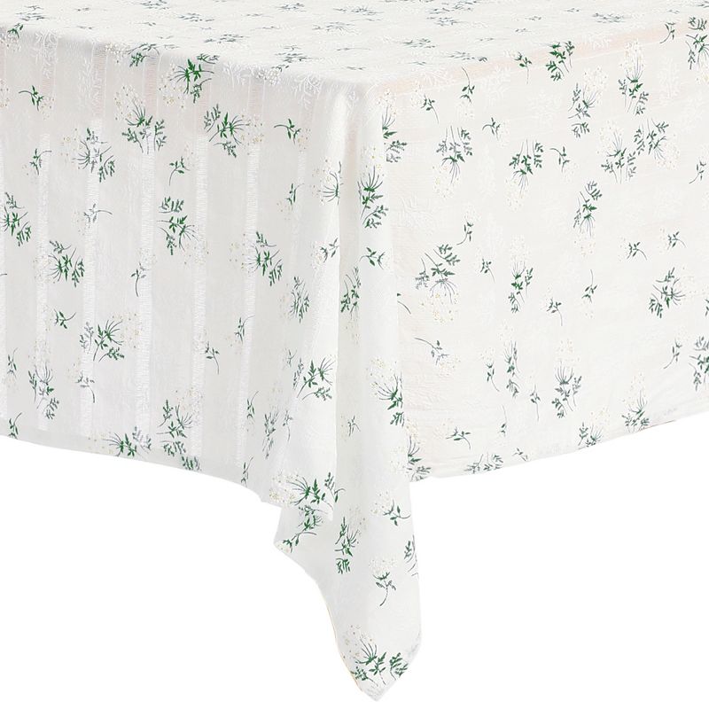 Unique Bargains Cotton Linen Flower Dining Room Gathering Rectangle Tablecloth 1 Pc, 4 of 6