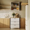 Famapy Multi - Use White Kitchen Cabinet Pantry Wall - Mounted Cabinet: Countertop - Free,DIY Ready，Versatile Setup – Fit Any Style - 2 of 4