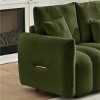78" Teddy fabric sofa with 3 back pillows & 3 Back Cushions, Solid wood frame sofa for living room, bedroom, apartment - 3 of 4