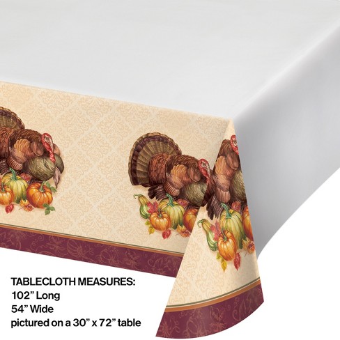 Celebrations Occasions Turkey Traditions Plastic Tablecloth