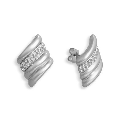 EVRY JEWELS WATERPROOF Gold or Silver Plated Old Hollywood Earrings