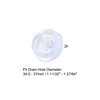 Unique Bargains Rubber Durable Hanging Ring Bathtub Kitchen Drain Stopper 5 Pcs - 4 of 4