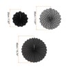 Unique Bargains Round Pattern Decoration Hanging Paper Fans Party Set 6 Pcs - 2 of 4