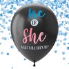 Juvale Gender Reveal Balloon Kit – 2-Pack Giant XL Confetti Balloons with 24 Tassels and String – Gender Reveal Party Supplies, 36-Inch Diameter - 4 of 4
