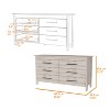 CAVINAS 6 Dresser for Bedroom with Black Metal Handle Design,Freestanding Modern Chest of Drawers,Freestanding Dresser for Bedroom - 3 of 4