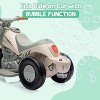 6V Bubble Motorcycle Ride-On Toy, 3-Wheel Electric Motorbike with Music, LED Headlights, Forward/Reverse Pedal, Built-in Bubble Machine - 3 of 4