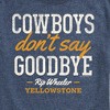 Men's - Yellowstone - Cowboys Don't Say Goodbye Short Sleeve Graphic T-Shirt - 2 of 4