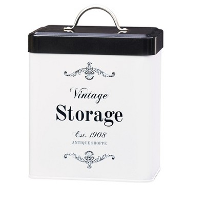 Amici Home Antique Shoppe Metal Storage Canister, Medium, 96oz