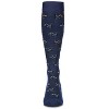 Memoi Men's Scottie Dogs Bamboo Blend 8-15mmHg Graduated Compression Socks Navy 10-13 - 2 of 4
