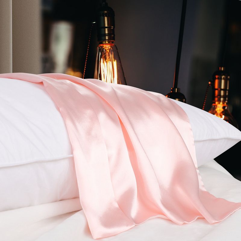 PiccoCasa 100% Silk Fabric Soft Smooth Washable Pillowcases 1 Pc, 3 of 6