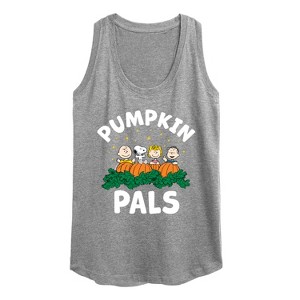Women's - Peanuts - Pumpkin Pals Graphic Racerback Tank - 1 of 4