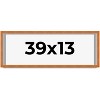 PosterPalooza | Panoramic Classic Brown Picture Frame - UV Acrylic, Foam Board Backing, Hanging Hardware - 2 of 4