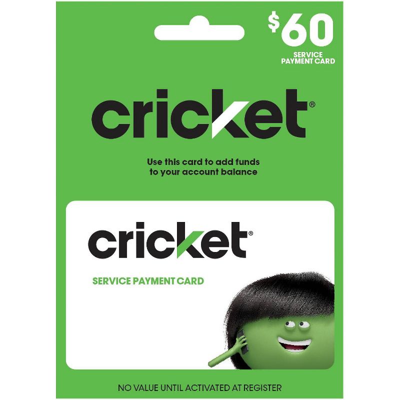 Cricket Wireless Service Payment Card (Email Delivery), 1 of 3