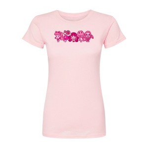 Women's - Mattel - 80Th Lineup Pink Fitted Graphic T-Shirt - 1 of 1