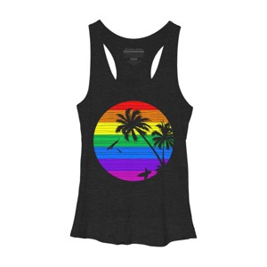 Women's Design By Humans Rainbow Summer By clingcling Racerback Tank Top - 1 of 3