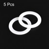Unique Bargains Coffee Machine Replacement Parts Silicone Rings White 5 Pcs - 3 of 3