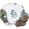 Santa Outline Green - Women's Short Sleeve Graphic T-Shirt - 2 of 4