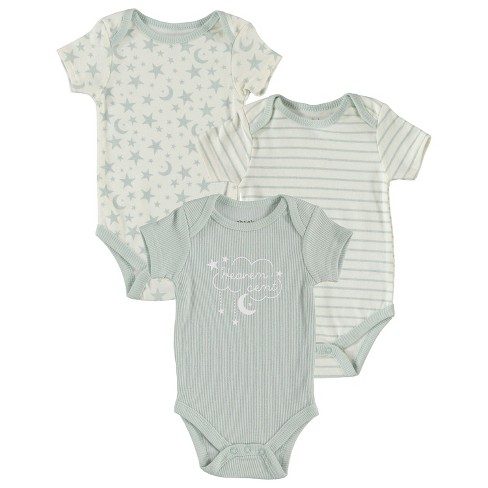 Chick Pea Gender Neutral Baby Onesie Short Sleeve Bodysuit Gift For Newborn  6-9 Months Gray : Target