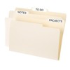 Unique Bargains Classroom Home Office Paperwork 1/3 Cut Tab Legal Size Manila File Folders Beige - 4 of 4