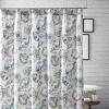 Greenland Home Fashions 1910CSHW Cruz Linen Shower Curtain, 72x72 Inches - 2 of 2
