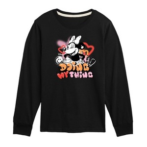Boys' - Disney - Minnie Mouse Doing My Thing Long Sleeve Graphic T-Shirt - 1 of 4