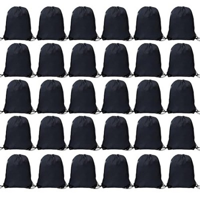 Generic Drawstring Backpack, 30 Pcs Bulk Draw String Bags, Polyester