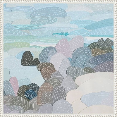 Chiang Mai Thailand II Abstract Pastel Canvas Print with White Frame