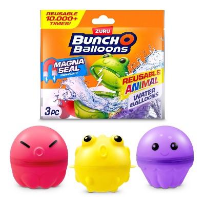 Bunch O Balloons Reusable Water Balloons Animals - 3pk