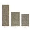Lux Premium 100% Cotton  Ultra-Soft Tufted Solid Reversible 3 Piece Bath Rug Set, Water-Absorbent, Durable, Machine Washable Bathroom Rug - 2 of 4