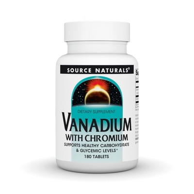 Vanadium With Chromium by Source Naturals, Inc.  -  180 Tablet