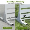 PexFix 72 in. x 47 in. Outdoor Privacy Rectangle Screen Galvanized Steel Panel Divider in White - 4 of 4