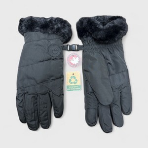 Canada Weather Gear Women's Winter Gloves – Touchscreen Warm Insulated Snow Gloves with Faux Fur Cuff - 1 of 4