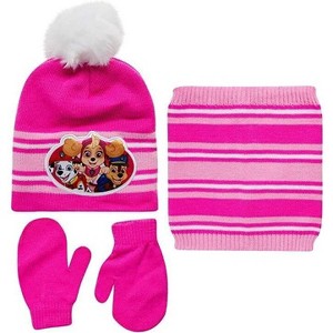 JoJo Siwa Girls Winter Beanie Hat, Mittens, and Gaiter Set, Kids Ages 3-6 - 1 of 4
