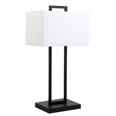 Hampton Thyme 28 Tall Table Lamp with Rectangle Fabric Shade