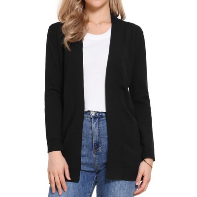 INSPIRE CHIC Women's Casual Open Front Long Sleeve Stretchy Soft Knit Cardigans