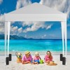 SUGIFT 10'x10' Pop Up Canopy Tent，Easy Setup Instant Canopy, White - 2 of 4