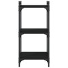 vidaXL Bookcase Storage Bookshelf Display Book Cabinet Black Engineered Wood - Black 15.7" 33.9" - 4 of 4