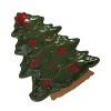 Transpac Dolomite Bow Tree Platter - Festive Ceramic Serving Platter for Christmas Celebrations and Gift Giving - 2 of 2