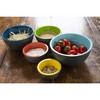 Prepara Two-Tone Melamine Measuring Bowls Set, 10-Piece Multi-Color Nesting Bowls, Durable BPA Free Food Safe Melamine with Matte Ceramic Finish - 4 of 4