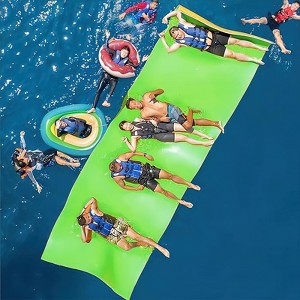 Huxxion Floating Water Mat 9/12/18 Ft, 3 Layer Tear Resistant XPE Foam Floating Mat for Lake Pool Beach and Ocean - 1 of 4
