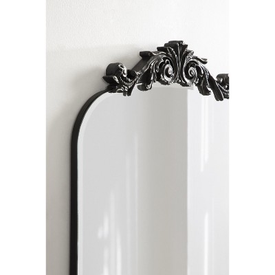 Arendahl Baroque-Inspired Black Frameless Arch Mirror - 20x30