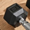 Whisen 2-Piece Rubber Wrapped Hexagonal Dumbbells Set with Ergonomic Non-Slip Handles - Black - 4 of 4