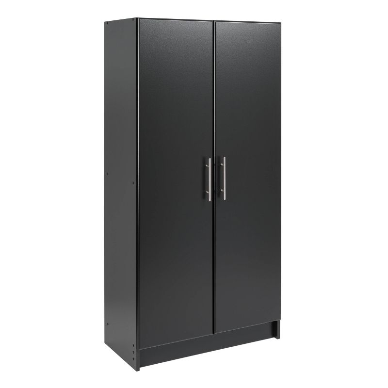 80&#34; Elite with 6 Storage Cabinet Set Black - Prepac, 5 of 9