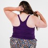 Calypsa Women's Plus Size Maya Tankini Swim Top With Built-in Bra - 2 of 4