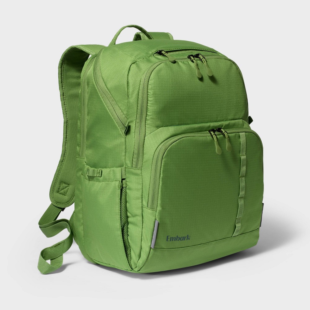 Photos - Travel Accessory Top-Load 17" Backpack Green - Embark™️