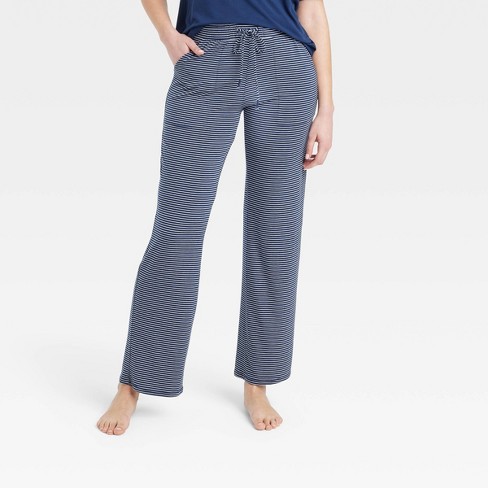 Women's Striped Beautifully Soft Pajama Pants - Stars Above™ Navy - image 1 of 3