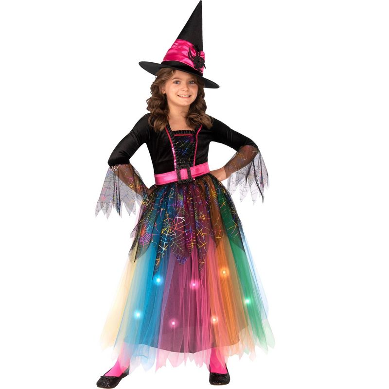 Rubies Spider Witch Light Up Girl's Costume, 1 of 3