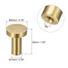 Unique Bargains Bathroom Cloakroom Wardrobe Shoe Cabinet Decorative Solid Brass Entryway Coat Wall Hooks 4 Pcs - 2 of 3